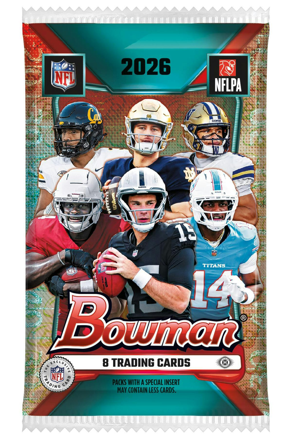 2026 Bowman Football Hobby 8-Card Pack (9/30)