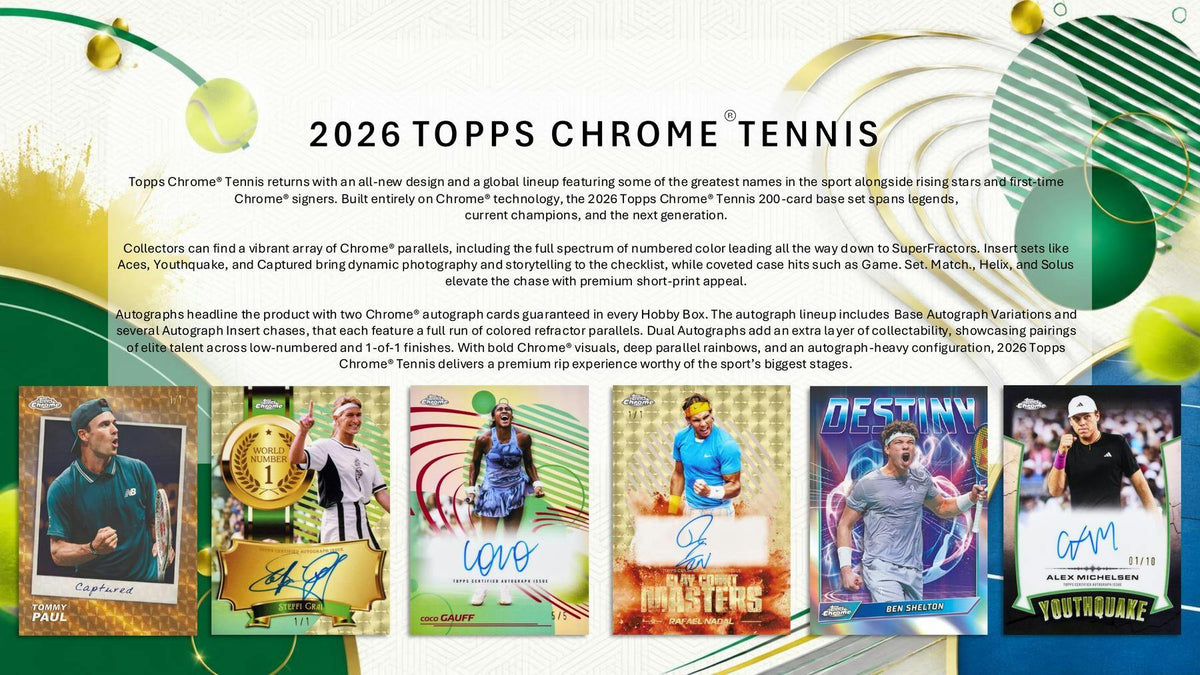 2026 Topps Chrome Tennis Blaster Box (9/30)