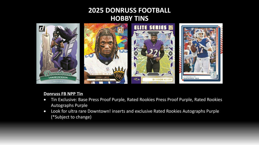 2025 Panini Donruss Football Winter Holiday Boxed Tin (10/17)