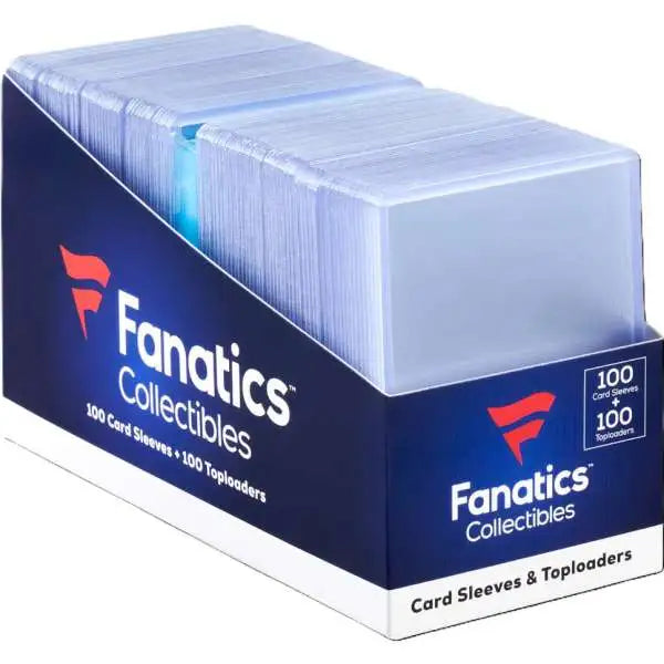 Fanatics 100ct Soft Sleeve/100ct Top Loader Combo Pack 20-Unit Case