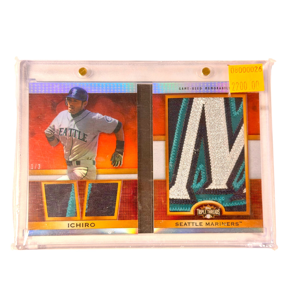 2011 Topps Triple Threads Ichiro Suzuki Jumbo Plus Relics Booklet 1/3 Mariners (TSR)