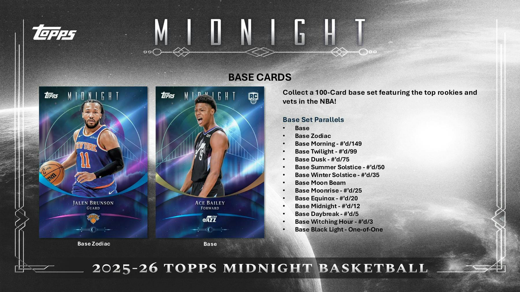 2025-26 Topps Midnight Basketball Hobby Box (1/29)
