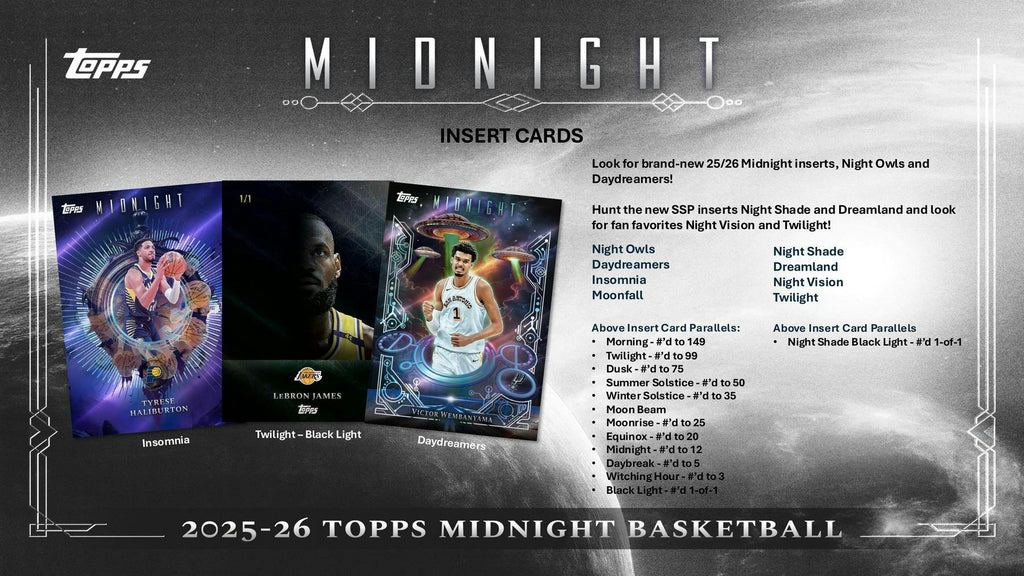 2025-26 Topps Midnight Basketball Hobby Box (1/29)