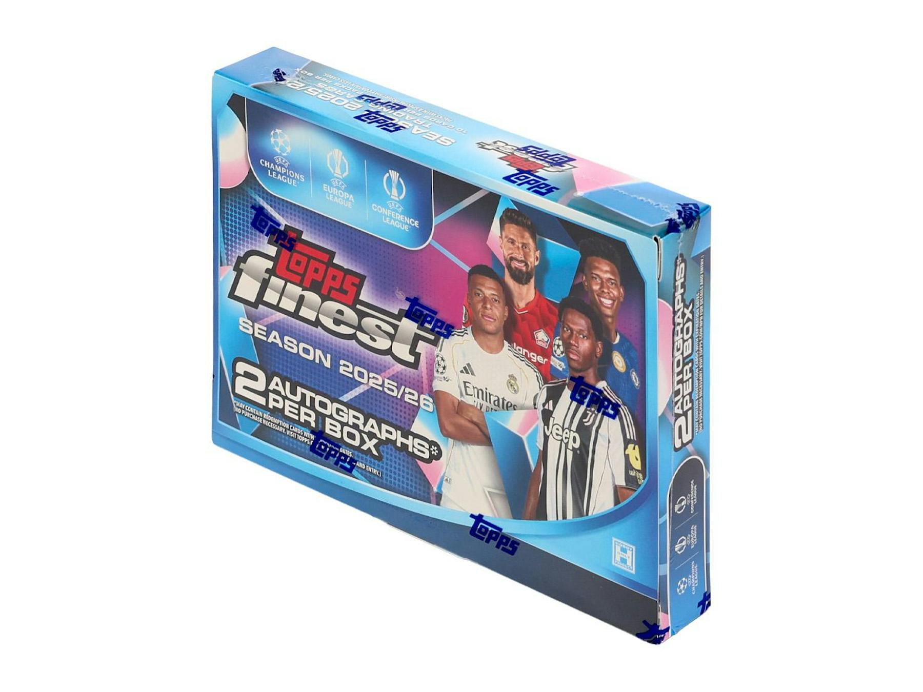 2025-26 Topps UEFA Club Competitions Finest Soccer Hobby 8-Box Case