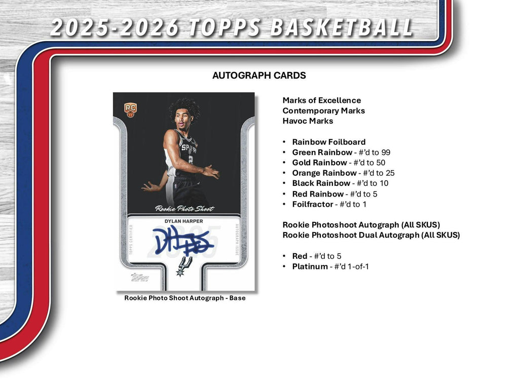 2025-26 Topps Basketball Hobby Box (10/23)