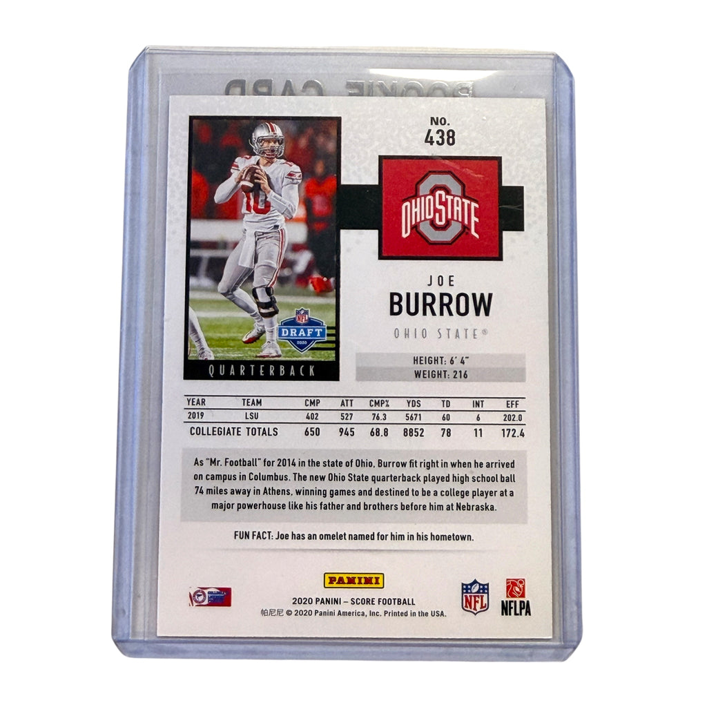 2020 PANINI SCORE JOE BURROW #438 1st DOWN ORANGE 10/10 (TSR)