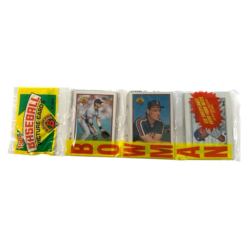 1989 Bowman Baseball 24ct Rack Pack Box