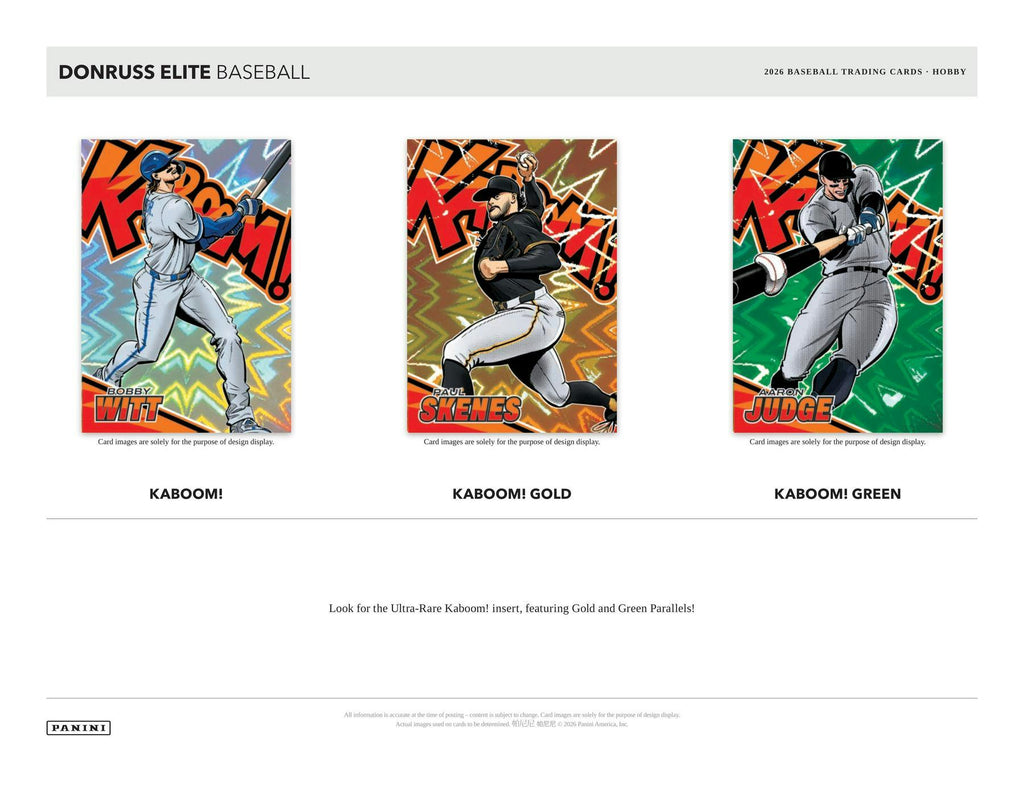 2026 Panini Donruss Elite Baseball Hobby Box (Presell 7/3)
