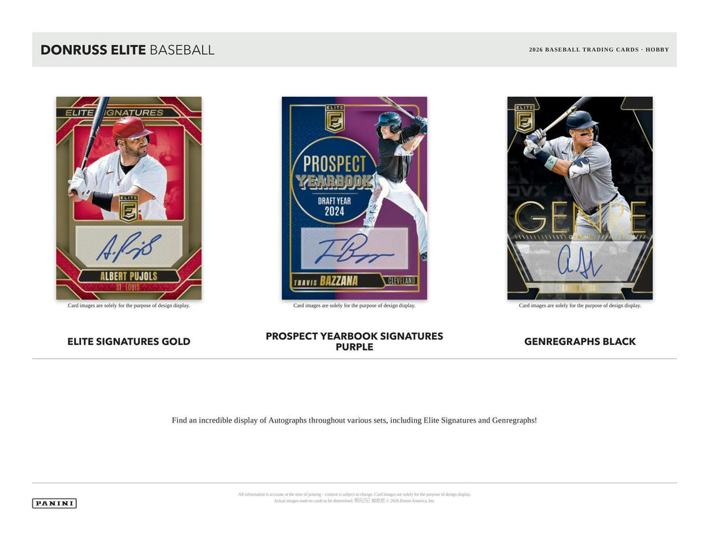 2026 Panini Donruss Elite Baseball Hobby Box (Presell 7/3)