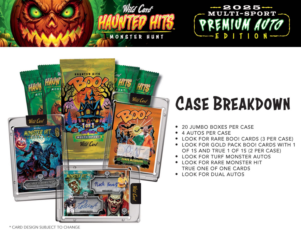 2025 Wild Card Haunted Hits Multi-Sport Premium Auto Edition Hobby Box