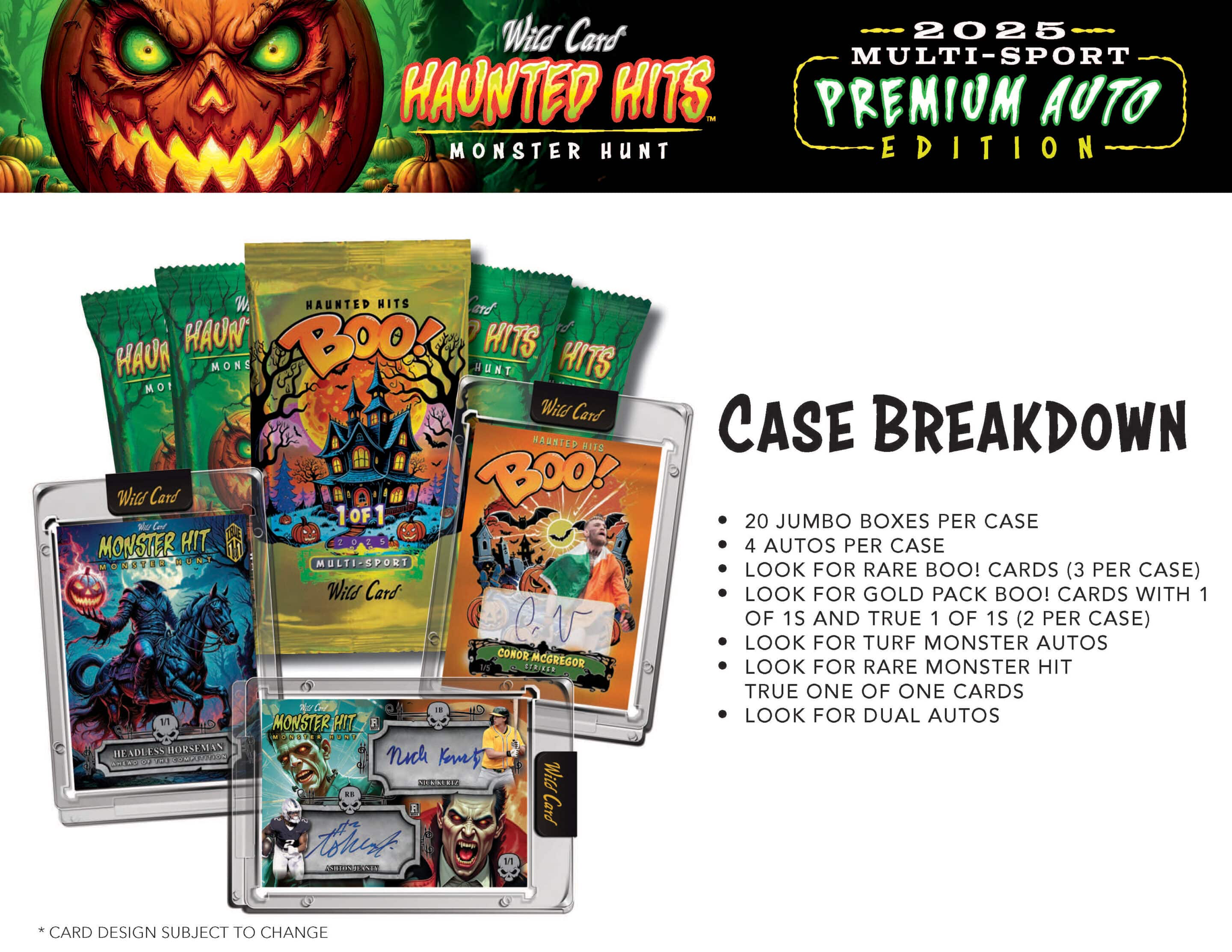 2025 Wild Card Haunted Hits Multi-Sport Premium Auto Edition Hobby Box