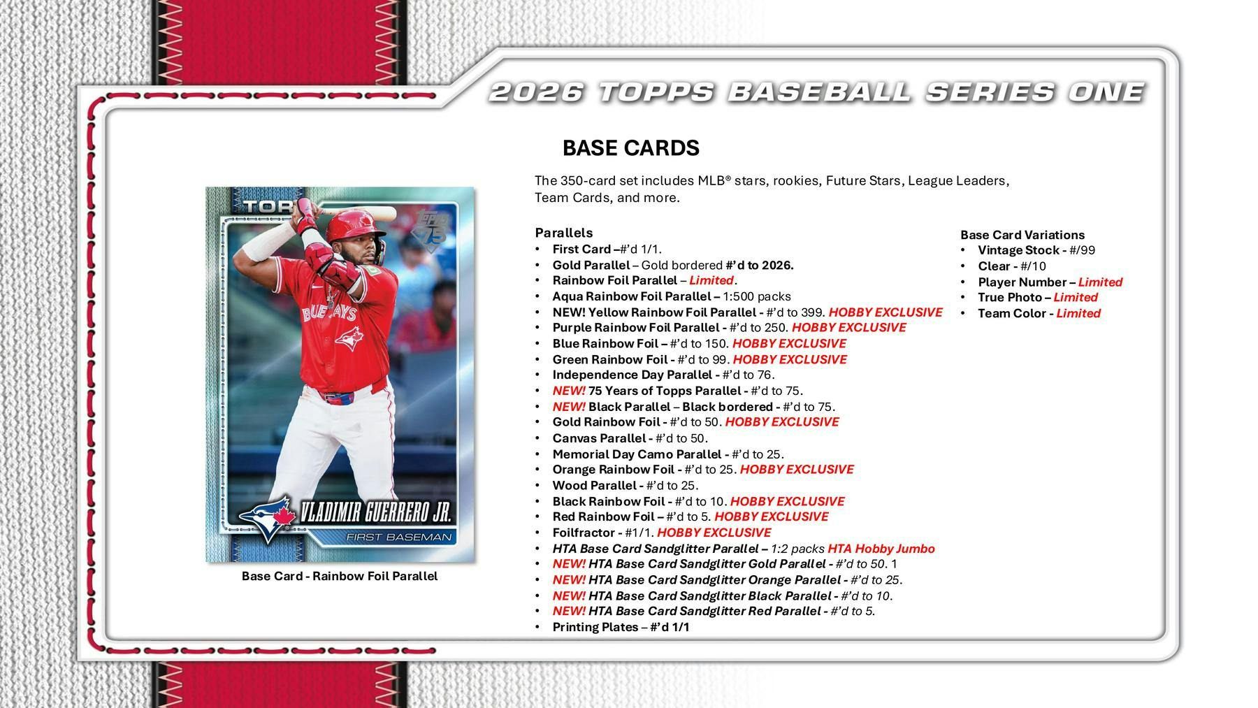 2026 Topps Series 1 Baseball Hobby Jumbo Pack (2/11)