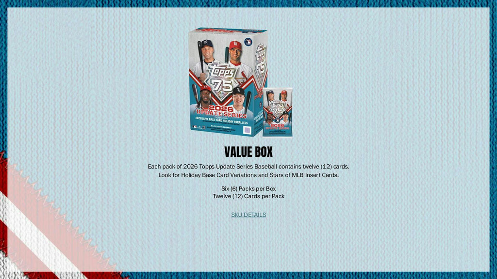 2026 Topps Update Series Baseball Jumbo 6-Box Case (10/14)