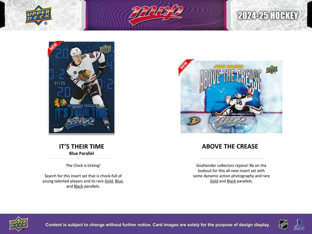 2024-25 Upper Deck MVP Hockey Hobby Pack