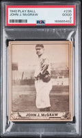 1940 Play Ball John J. McGraw #235 PSA 2 GOOD – New York Giants (GC)