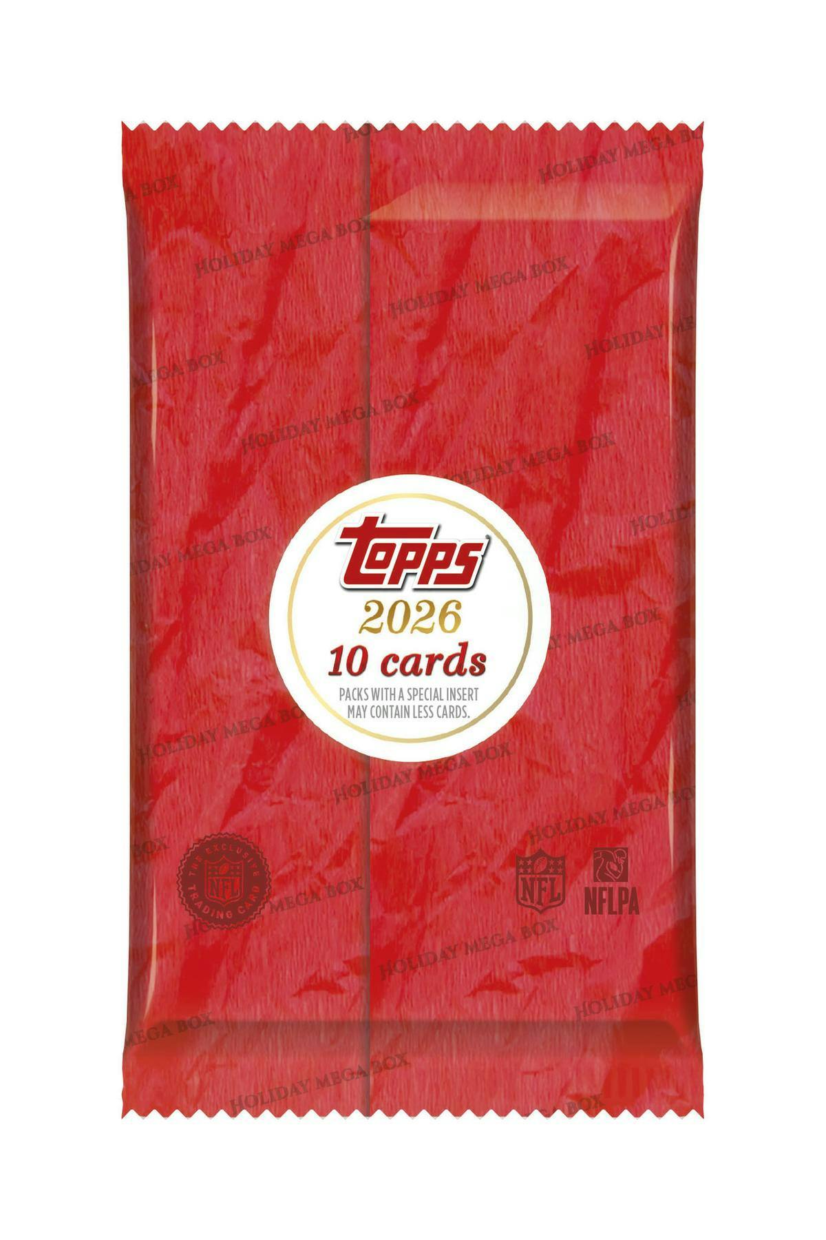 2026 Topps Holiday Football Holiday Mega Box (Presell 10/23)
