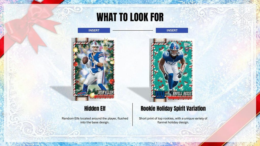 2026 Topps Holiday Football Holiday Mega Box (Presell 10/23)