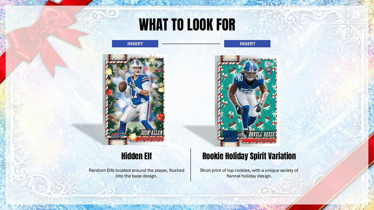 2026 Topps Holiday Football Holiday Mega Box (Presell 10/23)
