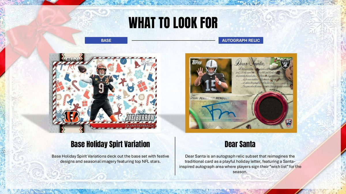2026 Topps Holiday Football Holiday Mega Box (Presell 10/23)