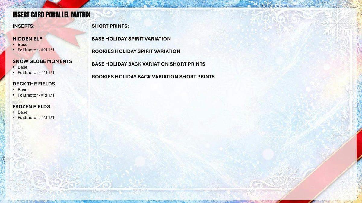 2026 Topps Holiday Football Holiday Mega Box (Presell 10/23)