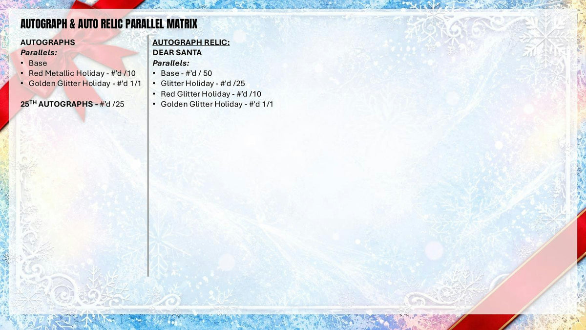 2026 Topps Holiday Football Holiday Mega Box (Presell 10/23)