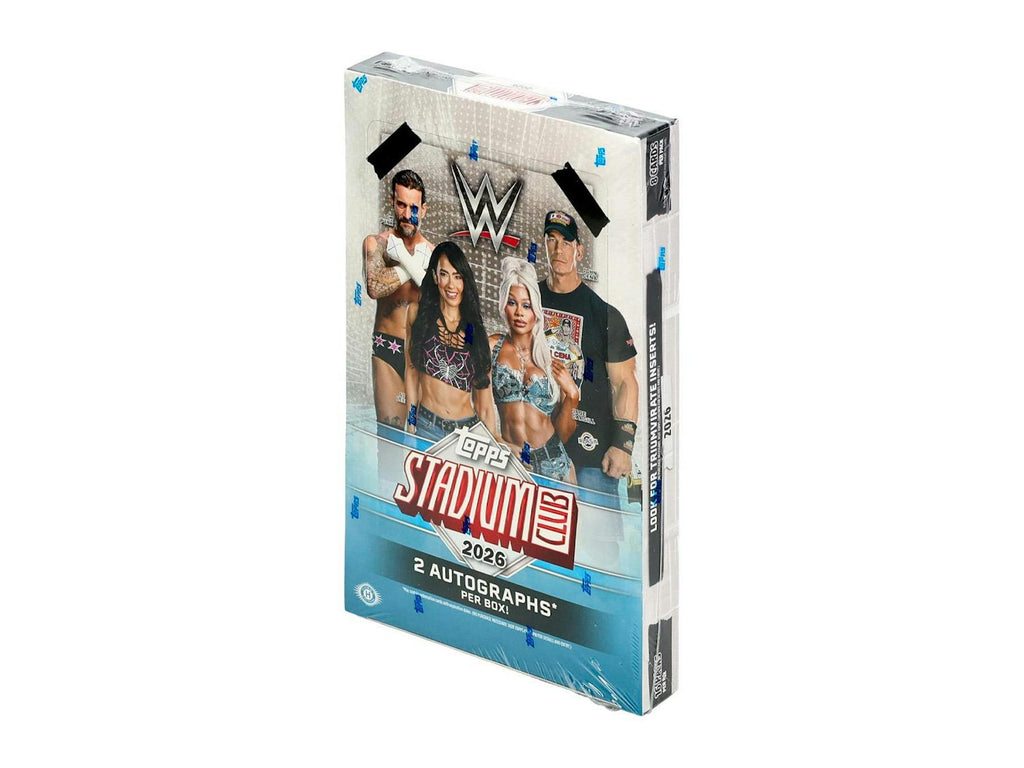 2026 Topps Stadium Club WWE Wrestling Hobby 12-Box Case (Presell 10/23)