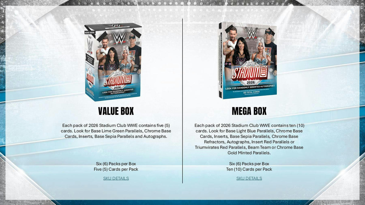 2026 Topps Stadium Club WWE Wrestling Blaster Box (Presell 10/23)