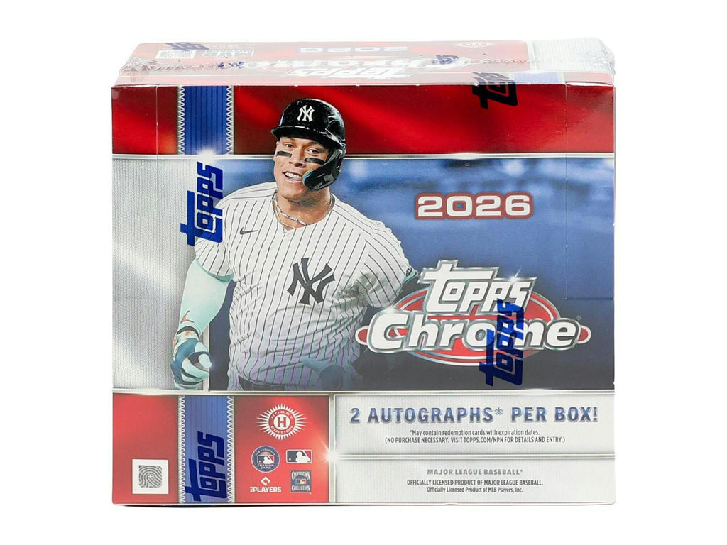 2026 Topps Chrome Baseball Hobby Jumbo 8-Box Case (Presell 7/22)