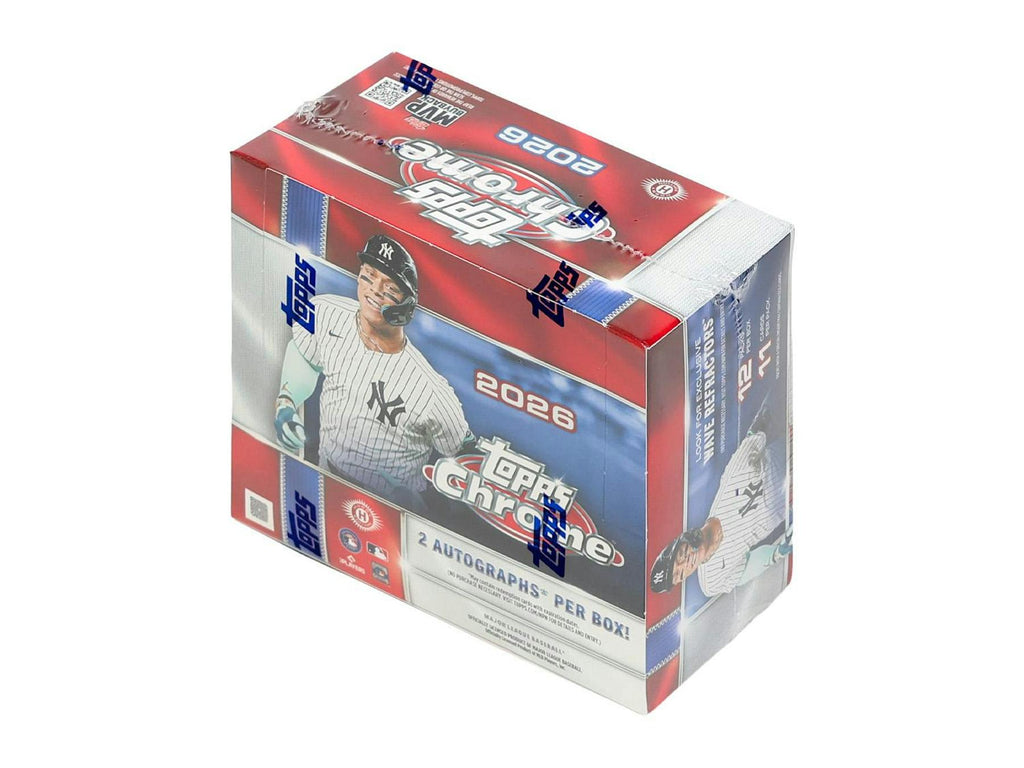 2026 Topps Chrome Baseball Hobby Jumbo 8-Box Case (Presell 7/22)