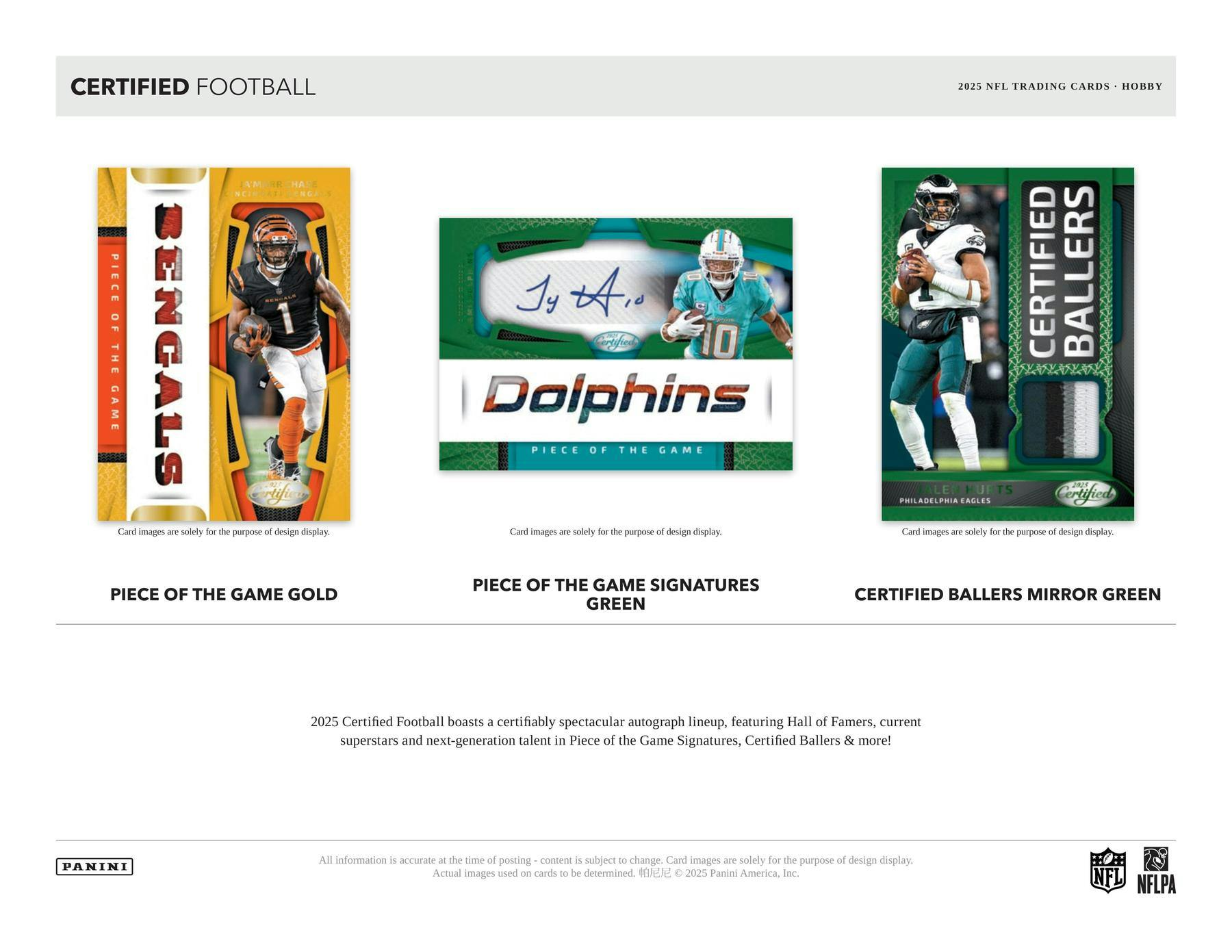 2025 Panini Certified Football Hobby Box (11/5)