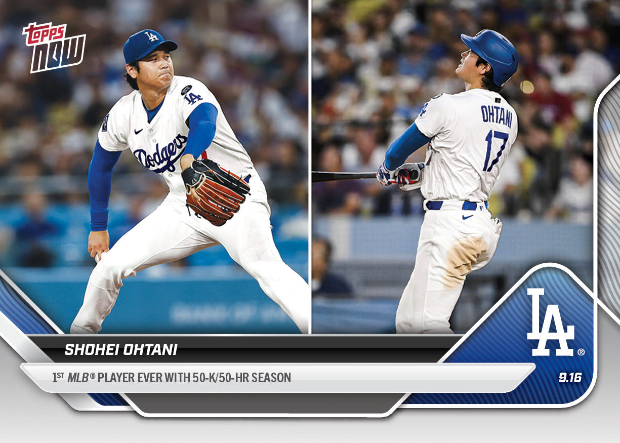 2025 Topps Now MLB Shohei Ohtani 1st MLB Player Ever With 50-K/50-HR SEASON (9.16.25) #721