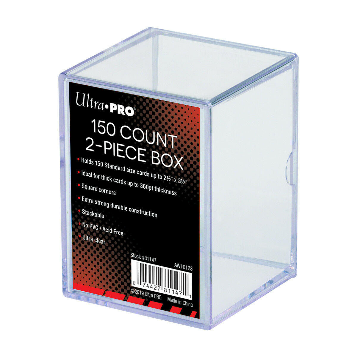 Ultra Pro 150 Count 2-Piece Deck Storage Box (Slider Style)