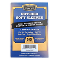 CBG Soft Sleeves (Thick Notched) for Trading Cards (100ct Pack)