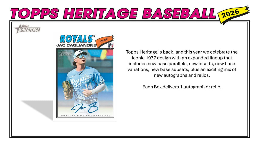 2026 Topps Heritage Baseball Hobby Box (3/18)