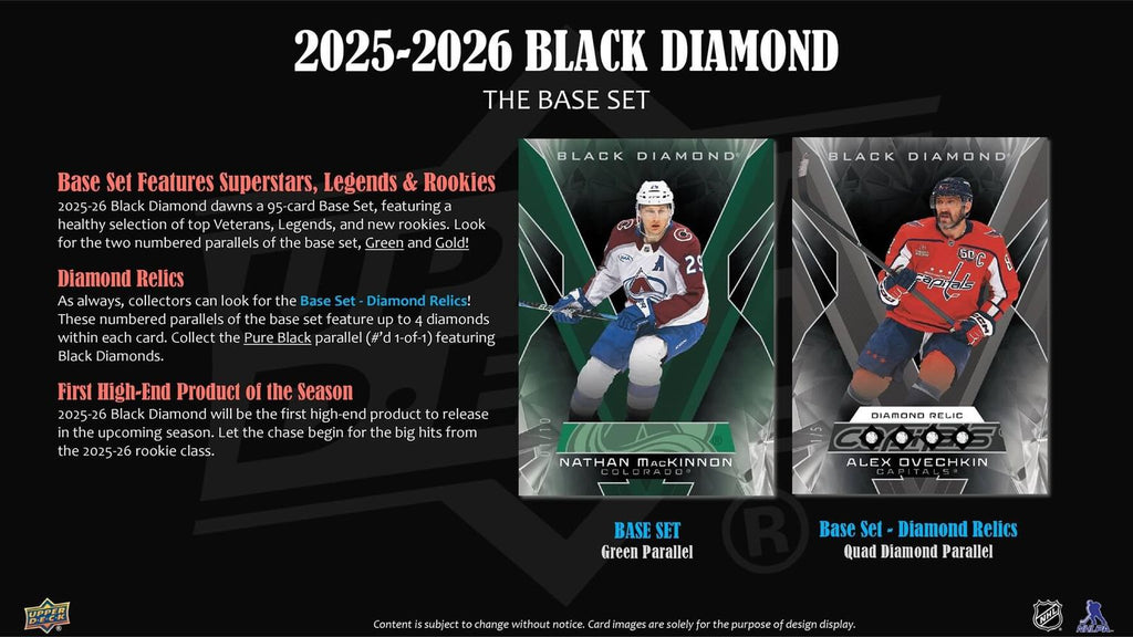 2025-26 Upper Deck Black Diamond Hockey Hobby Box (11/19)