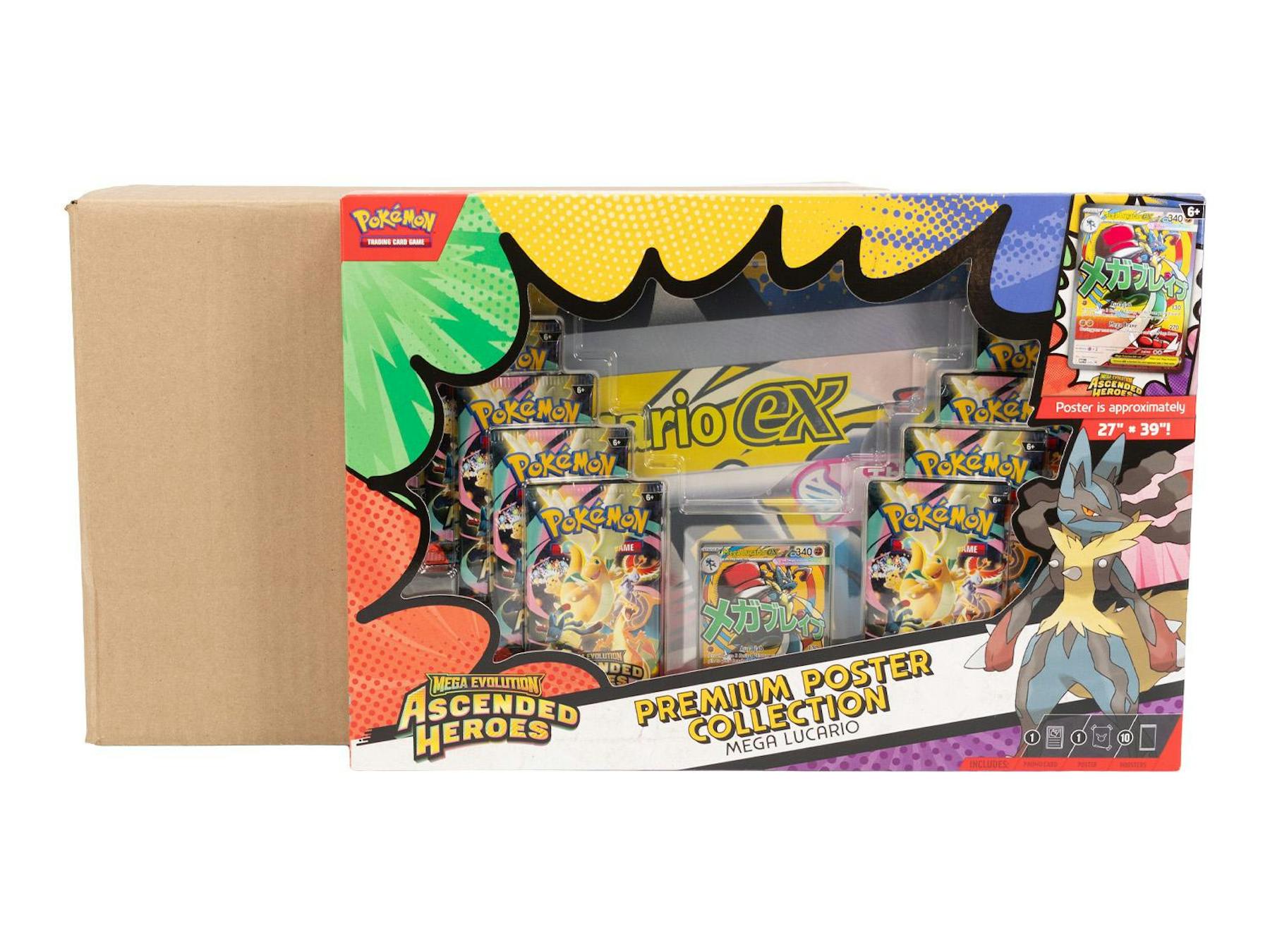 Pokemon Mega Evolution: Ascended Heroes Premium Poster Collection 6-Box Case (3/20)