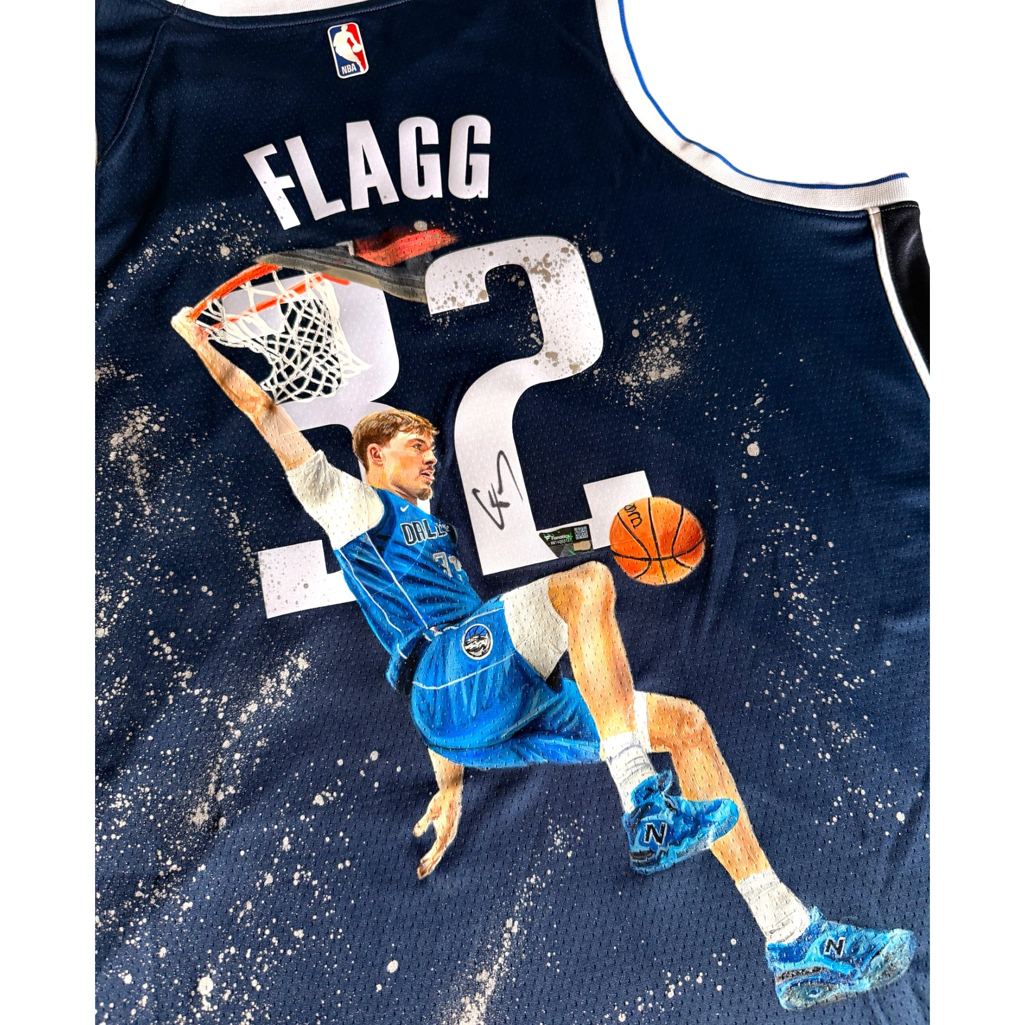 Cooper Flagg Fanatics Authentic Autographed 1-of-1 Hand-Painted Nike Swingman Jersey