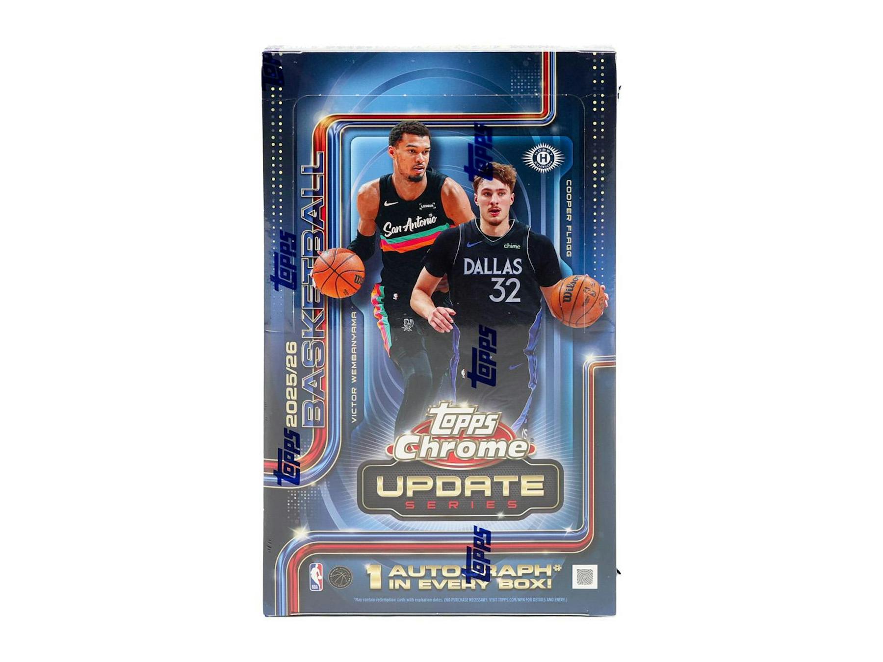 2025-26 Topps Chrome Update Series Basketball Hobby Box (Presell 8/6)