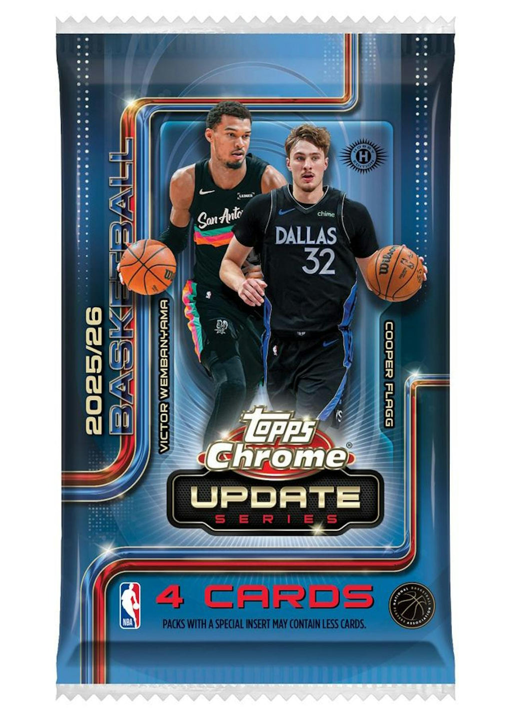 2025-26 Topps Chrome Update Series Basketball Hobby Box (Presell 8/6)