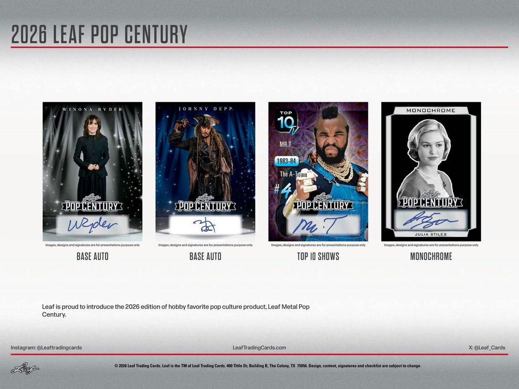 2026 Leaf Metal Pop Century Hobby Box (3/27)