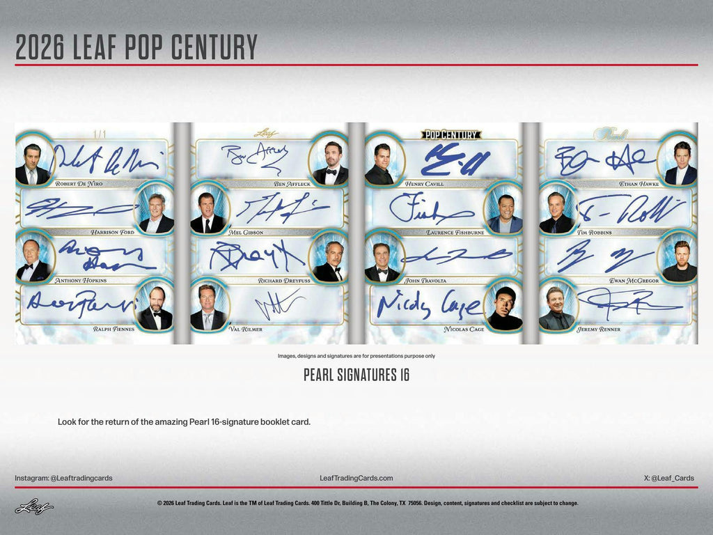 2026 Leaf Metal Pop Century Hobby Box (3/27)