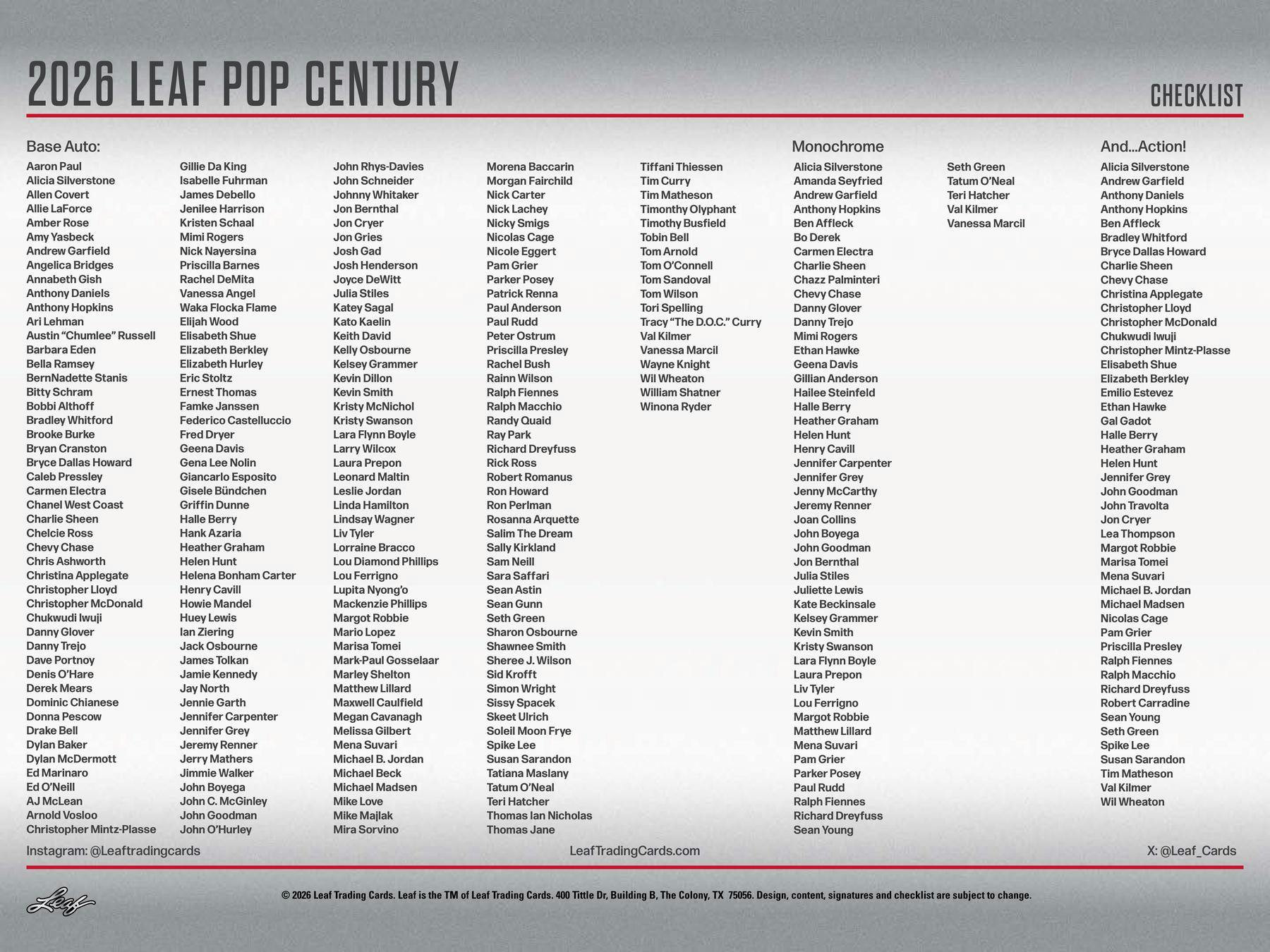 2026 Leaf Metal Pop Century Hobby Box (3/27)