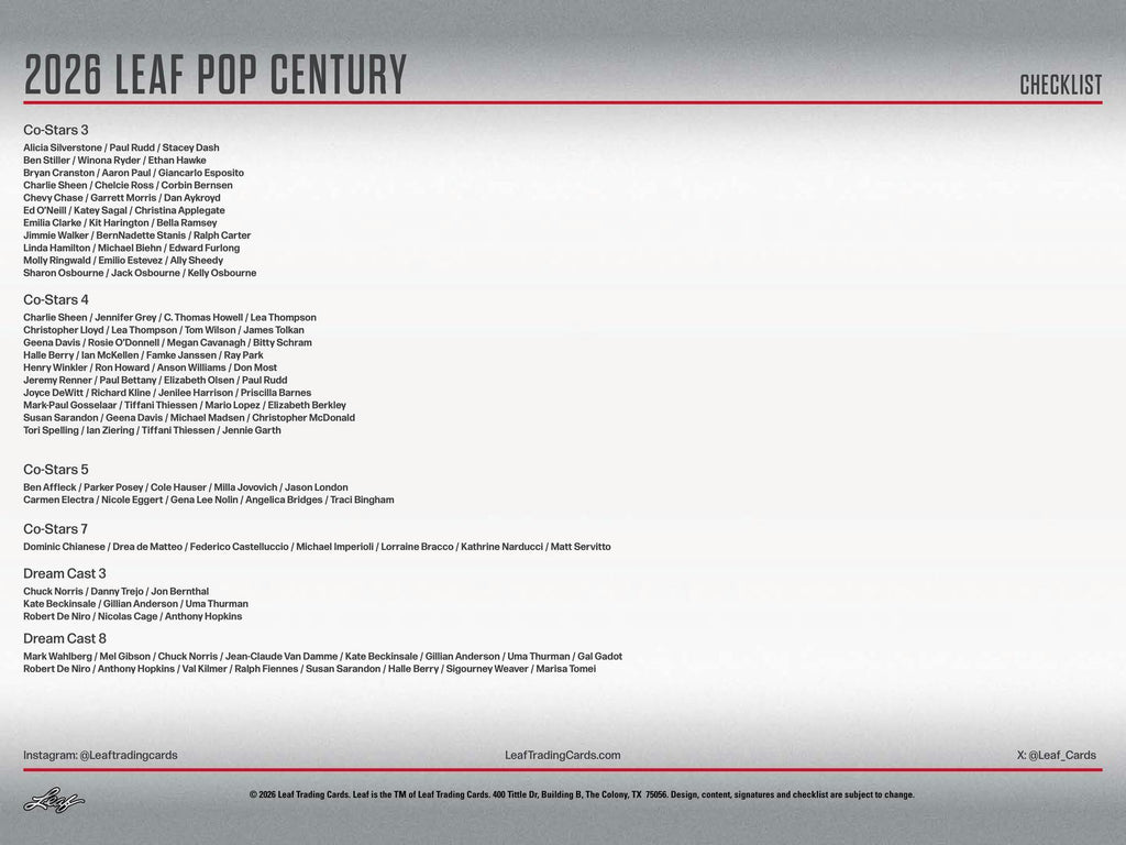 2026 Leaf Metal Pop Century Hobby Box (3/27)