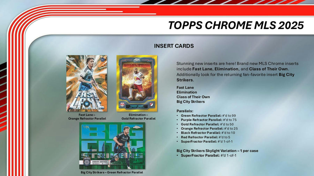 2025 Topps MLS Major League Soccer Chrome Blaster 40-Box Case (3/24)