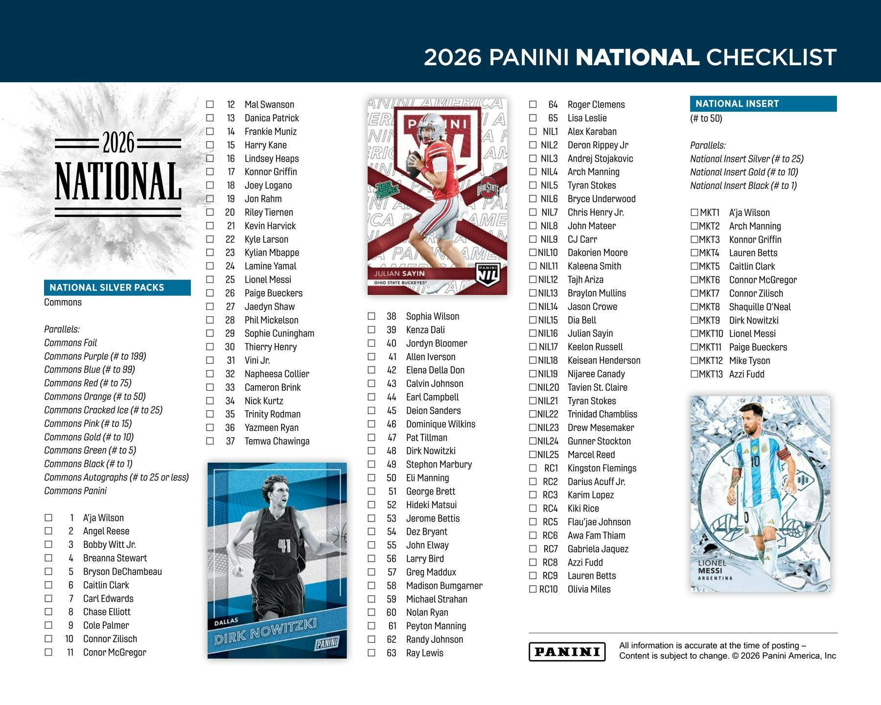 2026 Panini National VIP Exclusive Caitlin Clark/Breaker Pack Sealed Box