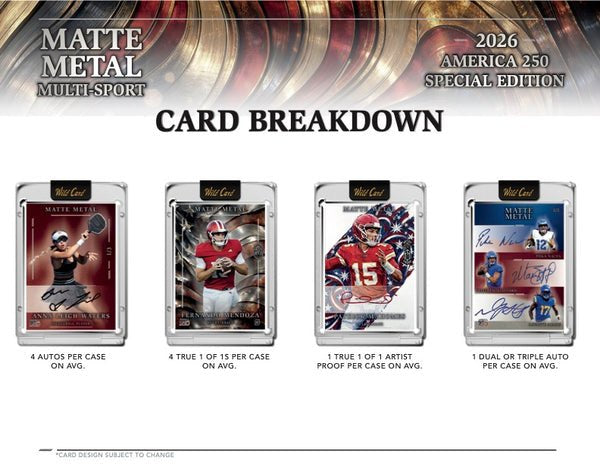2026 Wild Card Matte Metal America Entertainment 250th NSCC Exclusive
