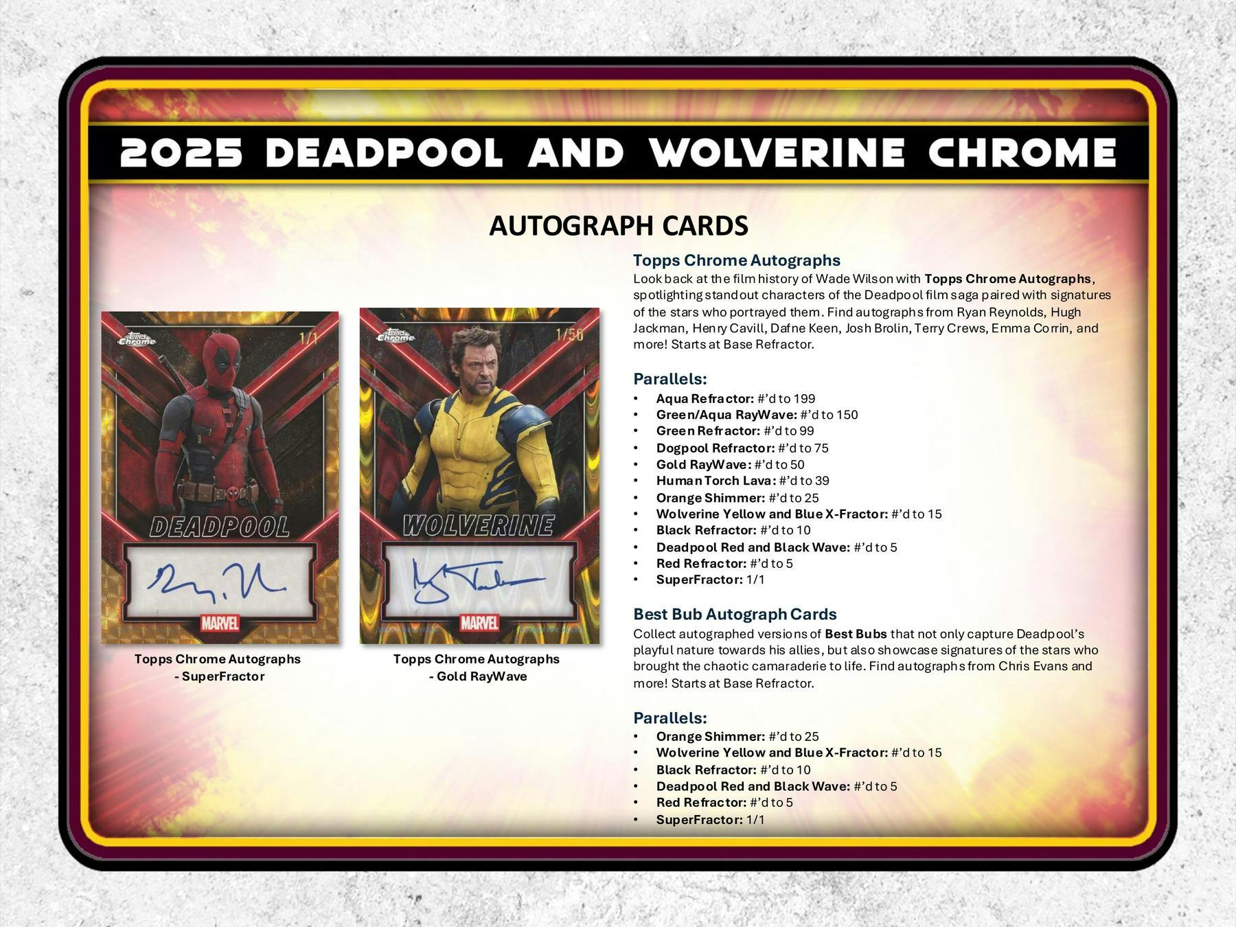 2025 Topps Deadpool Chrome Blaster Box (4/1)