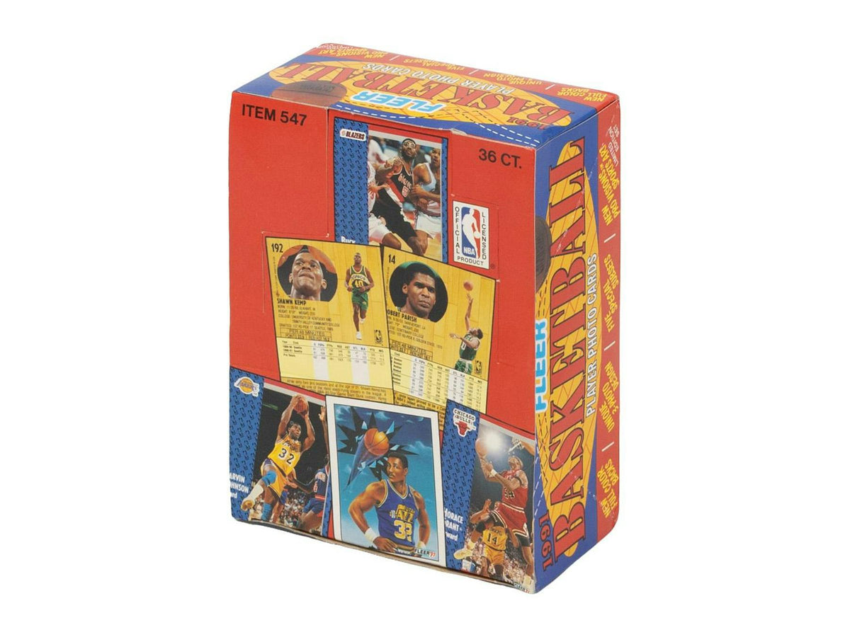 1991-92 Fleer Series 1 Basketball 36-Pack Wax Box