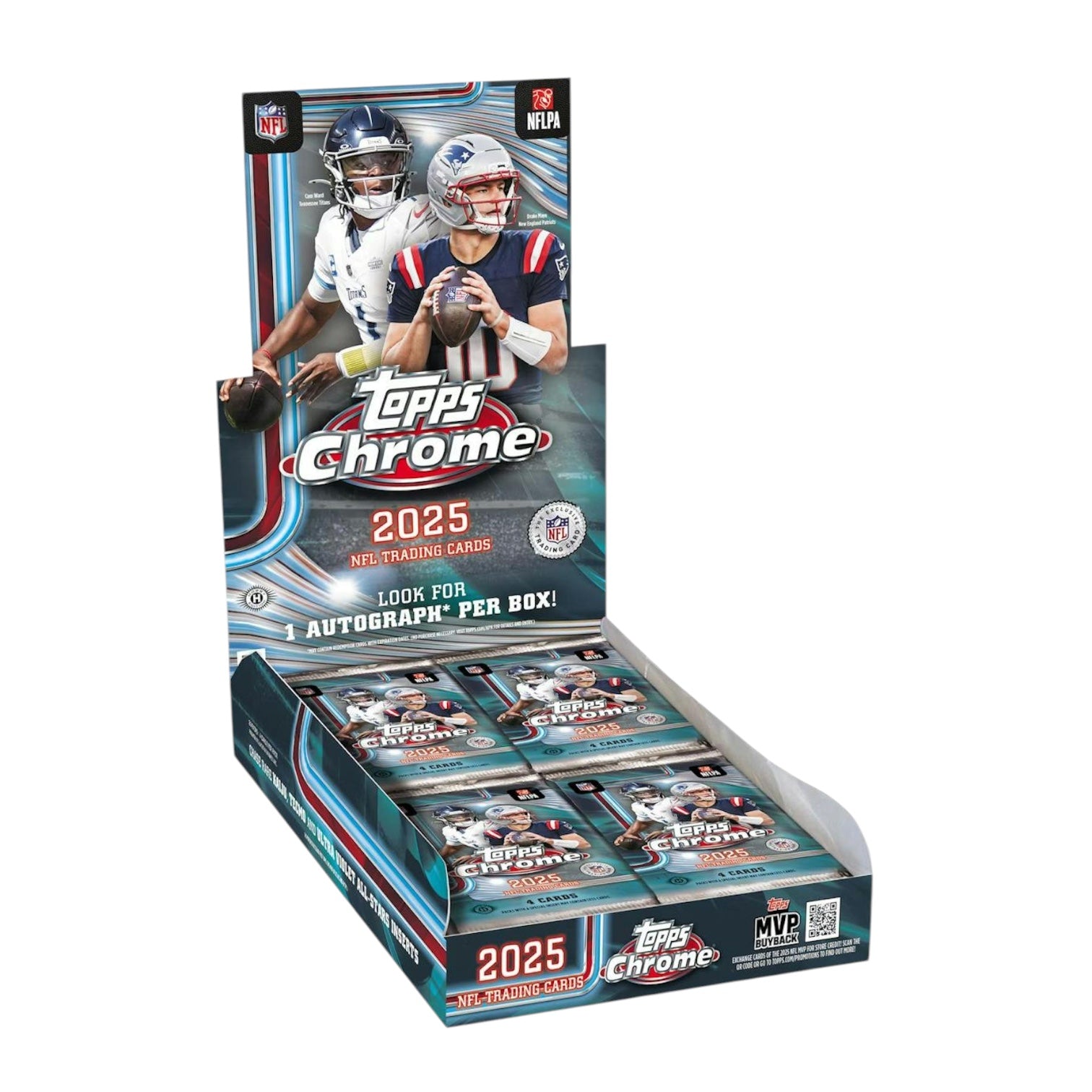 2025 Topps Chrome Football Hobby Pack (4/15)