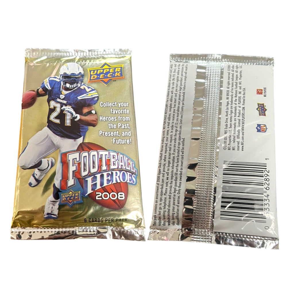 2008 Upper Deck Football Heroes 6-Card Pack